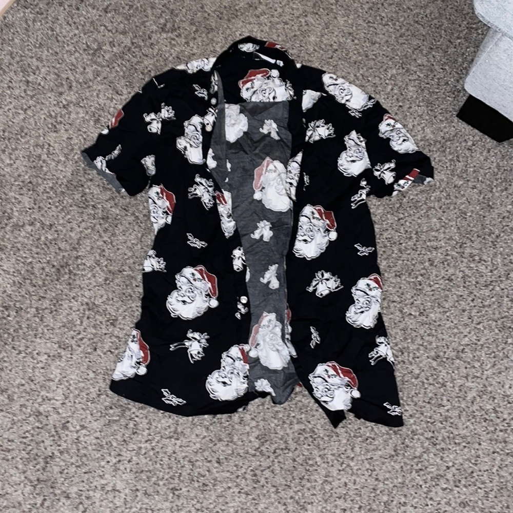 Santa Claus Button Down